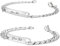 BAVELA | Partnerarmbänder | Personalisierte Partner Armbänder | Armband mit Gravur für Herren und Damen | Partnerarmband für Paare | Pärchen Armband (2 Armbänder)