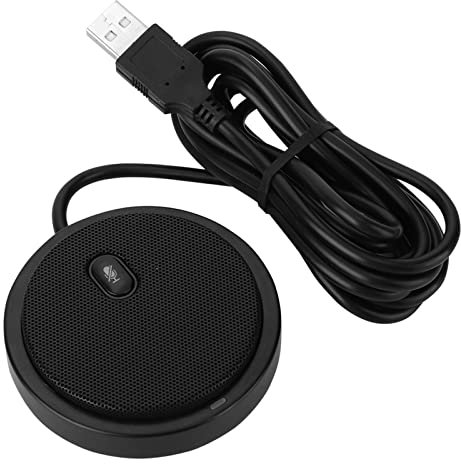 Bewinner USB-Desktop-Konferenzmikrofon, 360°-, Ton, Omnidirektional für Computer mit 2 M USB-Kabel