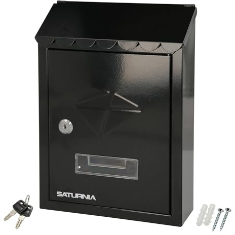 Wolfpack Linea Profesional Buzon Exterior Residence 205 x 300 x 70 mm. Negro