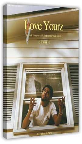 J. Cole Poster (31) Leinwand-Poster, Wandkunst, Dekordruck, Bild, Gemälde für Wohnzimmer, Schlafzimmer, Dekoration, Rahmen-Stil, 60 x 90 cm