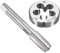 Unifizz M14 x 1.25mm Metric Tap and Die Set, Machine Thread Screw Tap with Round Threading Die, Tap & Die Kit for Nut Screw Bolt Thread Repair