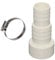 HAF® Raccord de tuyau avec douille de tuyau de 32/38 mm x 50 mm - Avec 1 collier de serrage en acier inoxydable pour piscine, étang et piscine et tous les systèmes d'irrigation - Qualité : fabriqué en