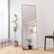 BHFFTHK Ganzkörperspiegel Stehend,162x53cm Rechteckiger Wandspiegel groß Ganzkörper Standspiegel,Lang Bodenspiegel,Aluminiumlegierung Gerahmt für Schlafzimmer,Wohnzimmer,Schwarz
