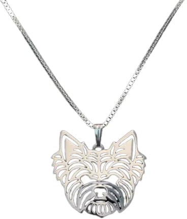 KUUTYB necklace pendant necklace yorkshire terrier pet dog pendant necklace europe and america Gift