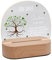 Bärenfreunde® - Personalisiertes Nachtlicht für Babys - Individuelle Nachttischlampe für Kinder - Personalisierte Geschenke Kinder - Babygeschenk - Geschenk zur Geburt (Grüner Baum Herzen)