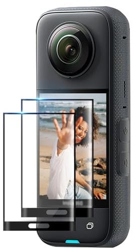 FitStill Optical Tempered Glass Screen Protector for Insta 360 X5/X4, 9H Hardness, Anti-Oil, Anti-Smudge, Anti-Fingerprint, Anti-Bubble, Anti-Shatter, x5 Accessories