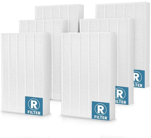 HPA300 HEPA Air Purifier Filter R for Honeywell Air Purifier HPA200 HPA300 HPA3300 HPA5000 Series, True HEPA Filter Compatible with Honeywell R Filter HRF-R3 HRF-R2, 6 Pack