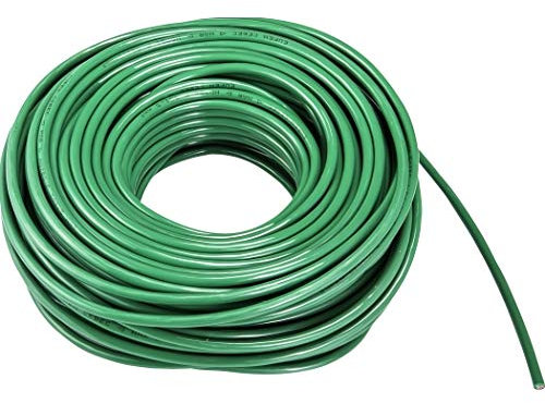 Mehrfarbige Elektrische Leitungen, H07BQ-F 3x1,5 mm, Gelb-Grün-Blau-Orange-Leuchtorange-Pink (Grün, 10m)