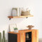 CFODOJ Regal, Wandregale & Ledges-Home-Wandregal 80x20x2,5 cm Rechteckig Massivholz Akazie Live Edge