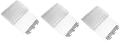 MUCKLILY 3pcs Windproof Strip Curtain Transparent Supple Door Curtain for Home Commercial Use Thick Striped Wide High Barrier Against Cold Air Oil Fumes