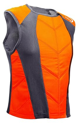 E.COOLINE Powercool SX3 RaceWeste - Kühlweste für Reisen - Rennweste mit Kühleffekt - Körperkühlung - Klimaanlage zum Anziehen (DE/NL/SE/PL, Alphanumerisch, M, Regular, Schwarz-Orange)