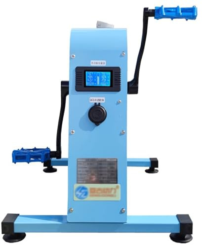 HNBYLMM Generatore di Corrente a Pedale, generatore a Pedale da 350W, generatore a manovella Uscita DC 5-48V, generatore a Pedale con Quattro interfaccia USB e Luce a LED, per Uso Domestico, Esterni