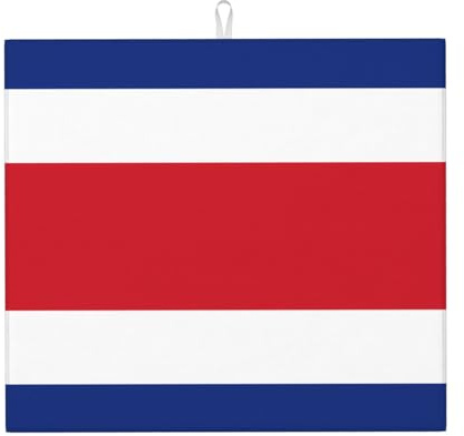 Flagge von Costa Rica, Drucke, Küchenarbeitsplatte, saugfähig, wasserabsorbierend und rutschfest, für Geschirr, Küche, Arbeitsplatte, Spüle