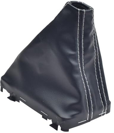 Kakulkomen 1 funda de cambio automático para Audi A3 A4 A5 A6 Q5 Q7 negro (costuras blancas)