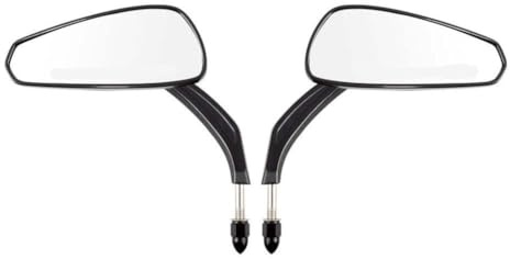 Rear View Mirror 5 16 Inch For Motorbike Handlebar Compatible With Touring Sportster Iron 883 Street Side(Black)
