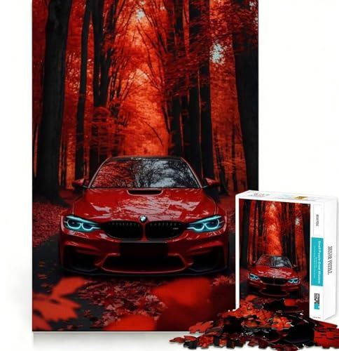 Puzzle für Erwachsene,1000 Teile,BMW M Redwood Forest,makelloser Schnitt,Spaß,Denksportaufgabe,Entspannungsspiel,Weihnachtsdekoration (38x52cm)