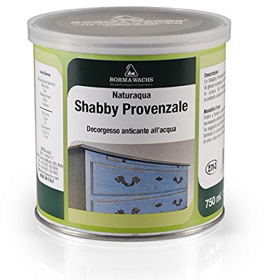 BORMA WACHS Shabby Chic Möbel Kreidefarbe matt Landhaus Stil Vintage Look 750ml (PROVENCE BLAU - 153)