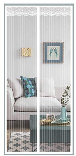 BWBW Zanzariera Magnetica Porta Balcone, Zanzariere Magnetica per Finestre Estensibile per Finestra,Chiude da Sola, Impedendo agli Insetti di Entrare,40x80in/100x200CM
