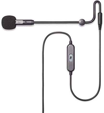 Antlion Audio ModMic Micrófono con cancelación de Ruido acoplable por USB con Interruptor de Silencio Compatible con Mac, Windows PC, Playstation 4 y más