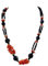 Sicilia Bedda - Collier avec corail rouge de la Méditerranée et agate noire - Produit fabriqué à la main., Corail rouge de la Méditerranée, Agate