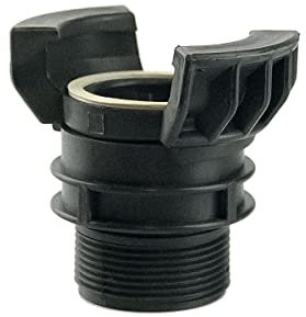 Demi raccord symétrique Guillemin, pompier, à verrou à douille filetée male en polypropylène - DN 40 x 1'' 1/2 BSP