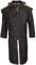 WALKER AND HAWKES - Men's and Women 100% Wax Cotton Stockman Olive Brown Water Resistent Heavyweight Cape Coat - Black - X-Large