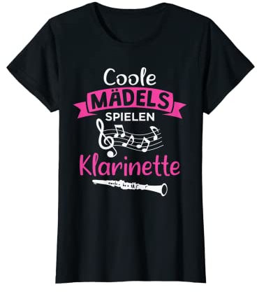 Klarinettistin Coole Mädels spielen Klarinette T-Shirt