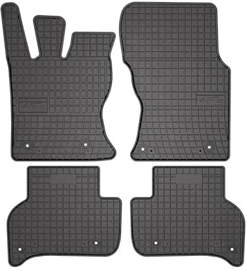 OMAC Gummi Fußmatten kompatibel mit Jaguar XE 2015-2019 Automatten Gummi Schwarz 4tlg