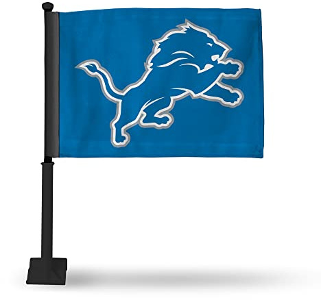 Rico Industries NFL Tampa Bay Buccaneers schwarze doppelseitige Autoflagge – 40,6 x 48,3 cm – starke Stange zum Einhaken an Auto/LKW/Auto