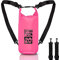 Dry Bag, Borsa Sacca Zaino Impermeabile Waterproof, chiusura a rotolo e tracolla, custodia impermeabile per cellulare e marsupio per Mare Barca Pesca Rafting Spiaggia Sport Acquatici (Pink, 20l)