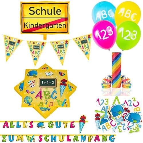 Playflip Einschulung Schulanfang Partyset Deko