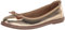 Anne Klein Women's Ember Ballet Flat, Platinum, 5 UK