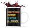 Mug prénom personnalisable Effet Vintage Homme Mythe Légende | Tasse personnalisée humour fun et drôle pour idée cadeau originale