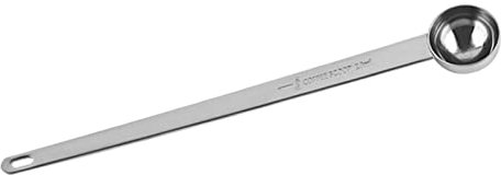 Cuillère à café à long manche en acier inoxydable avec cuillère à café graduée Thé Lait Cuillère à mesurer pour la cuisson et la cuisson, 10ml