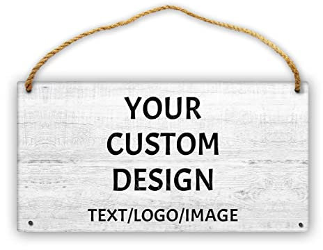 Personalised Wooden Hanging Plaque Signs Customised Wooden Board Decoration Decor for Family Sign, Name Date, Rustic Sign for Home, Kitchen, Wall Art