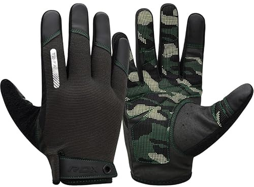 RDX Gym Training Gloves T2 Full Army Green-L