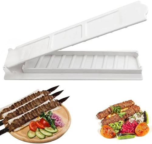 SEABABOO Kebab Maker Moule À Kebab Manuel Machine à kebab Maker moule à kebab manuel pour Gadgets Kebab pour barbecue Utilisé dans les cuisines, les familles, les pique-niques en plein air, le camping
