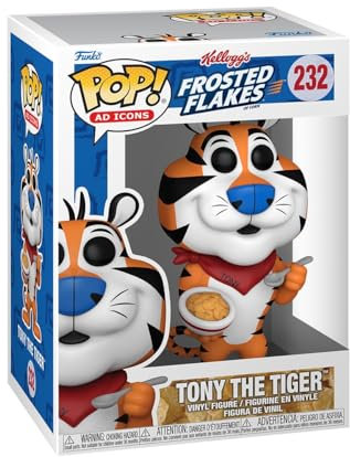 Funko Pop! AD Icon: Kellogg's - Tony the Tiger - ('84) - Kelloggs - Collectable Vinyl Figure - Gift Idea - Official Merchandise - Toys for Kids & Adults - Ad Icons Fans - Model Figure for Collectors