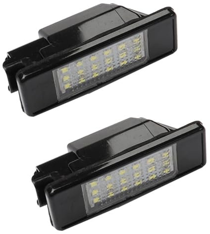 BAKUGO 2 Stück Kennzeichenlampe Für Peugeot 106 1007 207 307 308 3008 406 407 508 607 Für Citroen C2 C3 C4 C5 C6 C8 DS3
