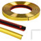 Moulure décorative autocollante - 10 m - Pour miroir flexible, mur, plafond, sol, armoire, carrelage, bords, moulures, moulures - Décoration d'intérieur - Doré