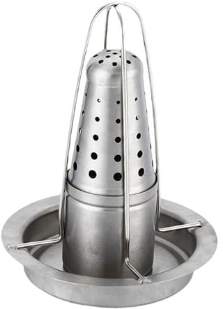Folpus Soporte Vertical para Asador de Pollo, Soporte de Pie para Pavo para Cocina, Fiesta, Barbacoa
