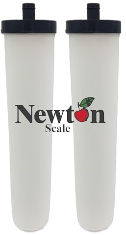 Newton Ultra Pushfit Waage, kompatibel mit Franke 08 Wasserfilterkartusche, reduziert Kalk, Schwermetalle, Chlor, Sedimente, Bakterien, Zysten und mehr, ersetzt FR03, FR08 (2er-Pack)