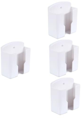 ABOOFAN 4 Stück Canvas-aufbewahrungsbox Für Mobiltelefone Mit Reißverschluss Wandhalterung Für Fernbedienung Telefonladegerät Magnetische Wandhalterung