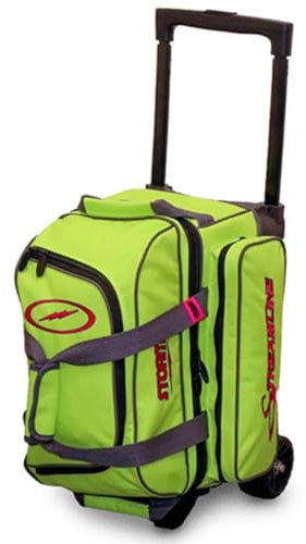 Storm Streamline Bowlingtasche mit 2 Kugelrollen, Limettengrün/Grau