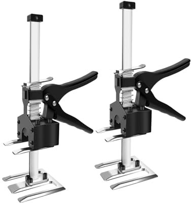 Labor Saving Arm Brick Lifter Hand Lifting Home Tool Door Cabinet Jack Clamp Labor Saving Arm Tool 2PCS Hand Jack Lift Wall Tile Locator Men'S Labor-Saving