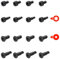Haedot Ring Doorbell Replacement with 16pcs Ring Doorbell Screws, Charger Charging Cable Cord, Double-Ended T6 T15 Compatible with 2ND Video Doorbell 2, Pro Elite (16 PCS Ring Doorbell Screws)