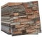 Sleeleece 3D Wandpaneele Selbstklebend,10 Stücke 35 * 38CM 1.3m²,Tapete Steinoptik,Wasserdicht Wandaufkleber Ziegelstein,DIY Wandtapete,Geeignet für Küche, Schlafzimmer,Wohnzimmer - Römisches Rot
