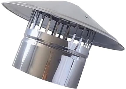 HACSYP Chimney Covers Outside Cap - Stainless Steel Chimney Cowl, Air Vent Rain Cover Protector, Weatherproof, Safe, Anti-downdraft