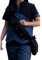 Burgschneider - Dungeons & Dragons Schurke Bandolier Schwarz (Standard, Unisex, Baumwolle) Mittelalter, Fantasy - Medieval Inspired Fantasy Costume