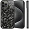 Forged Carbon Fiber Phone Case for Iphone 16 Pro Max Case Carbon Fiber, Magnetic Anti-Fall Protective Phone Case, Carbon Fiber Phone Case for Iphone 16 15 14 13 12 Pro Max (12,Black)